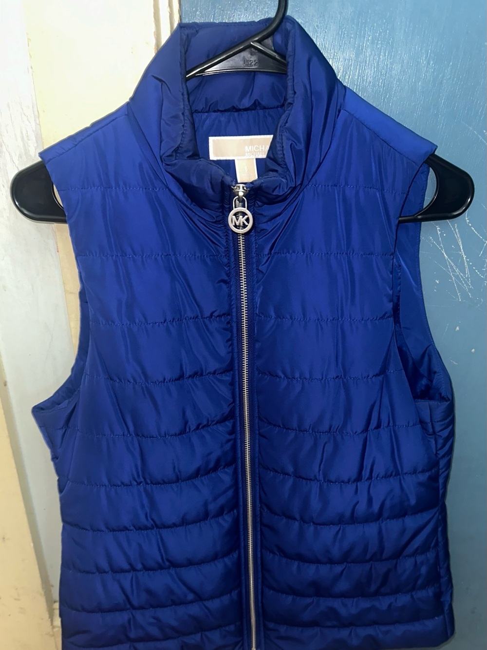 MICHAEL Michael Kors Royal Blue Quilted Puffer Vest